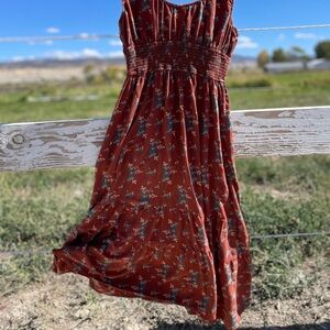 Rock & Roll Denim Floral Dress